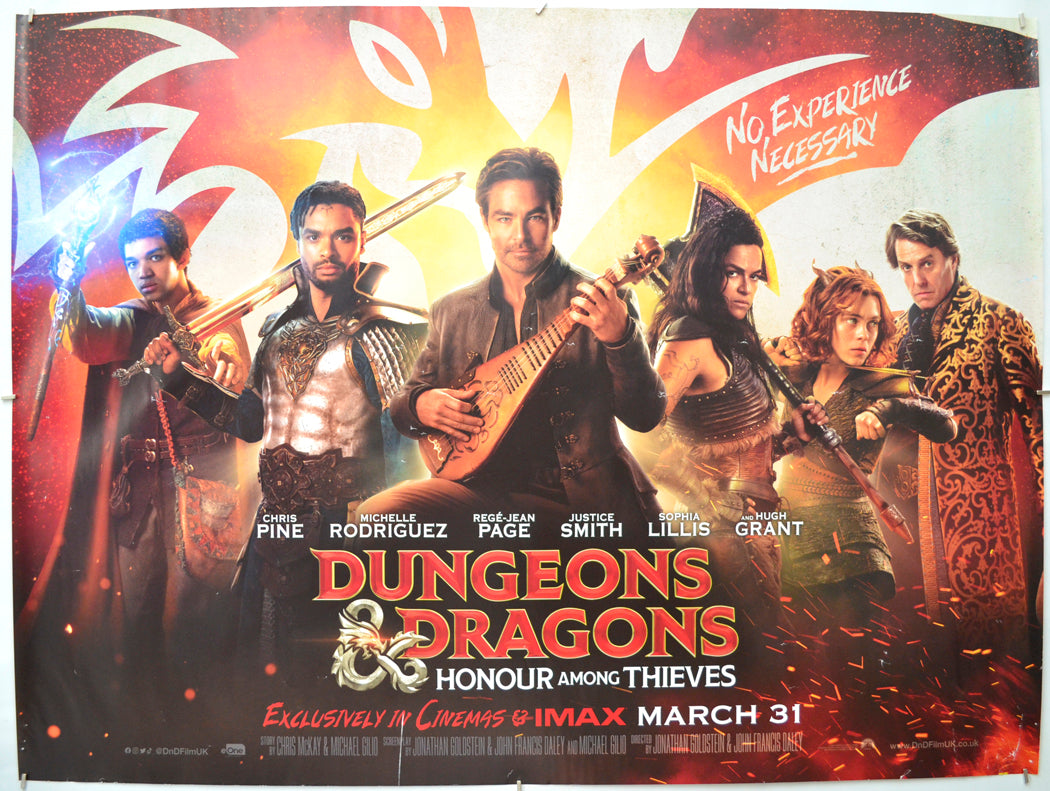 Dungeons & Dragons: Honour Among Thieves Original Quad Poster - Film Poster - Movie Poster