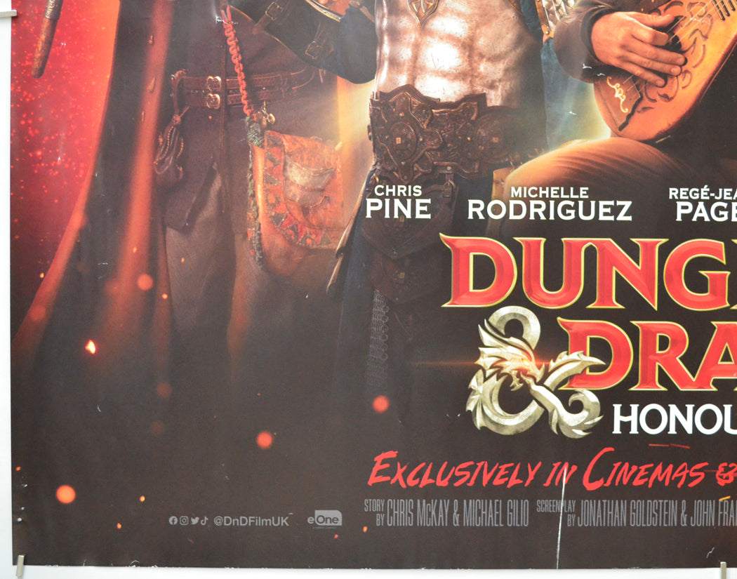 DUNGEONS & DRAGONS: HONOUR AMONG THIEVES (Bottom Left) Cinema Quad Movie Poster 