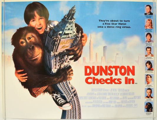 Dunston Checks In  Original British Quad Poster - Film Poster - Movie Poster 