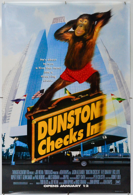 Dunston Checks In - Original One Sheet Poster - Film Poster - Movie Poster 