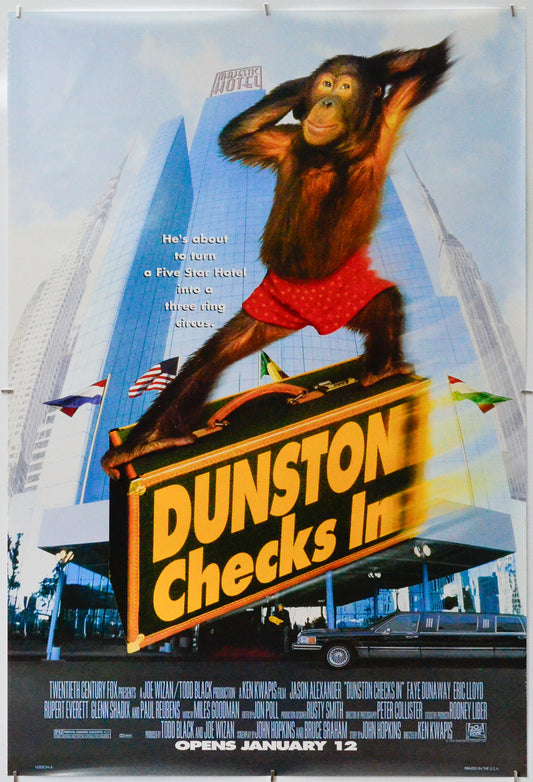 Dunston Checks In - Original One Sheet Poster - Film Poster - Movie Poster 