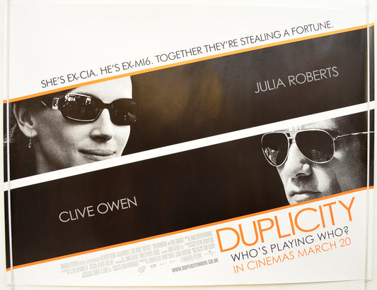 Duplicity Original Quad Poster - Film Poster - Movie Poster  