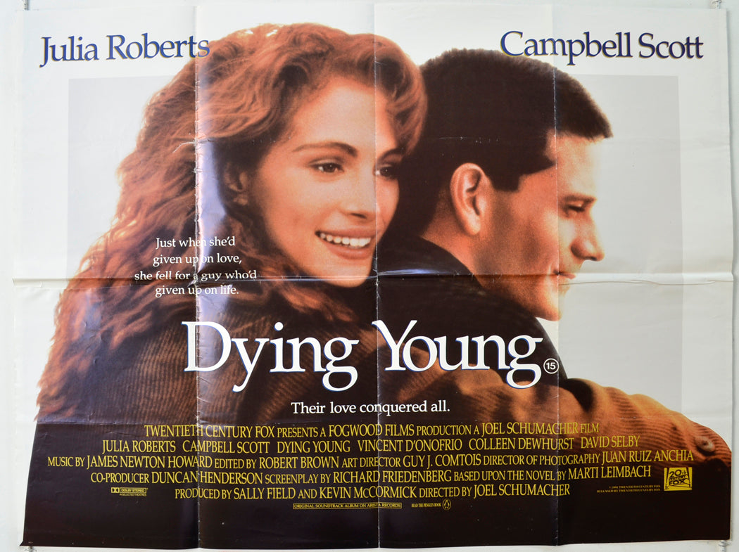 Dying Young   Original Quad Poster - Film Poster - Movie Poster 