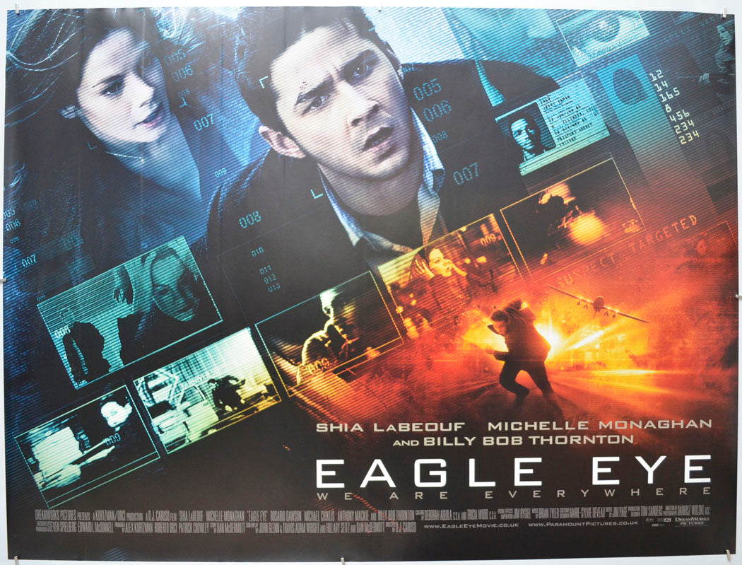 Eagle Eye  Original Quad Poster - Film Poster - Movie Poster