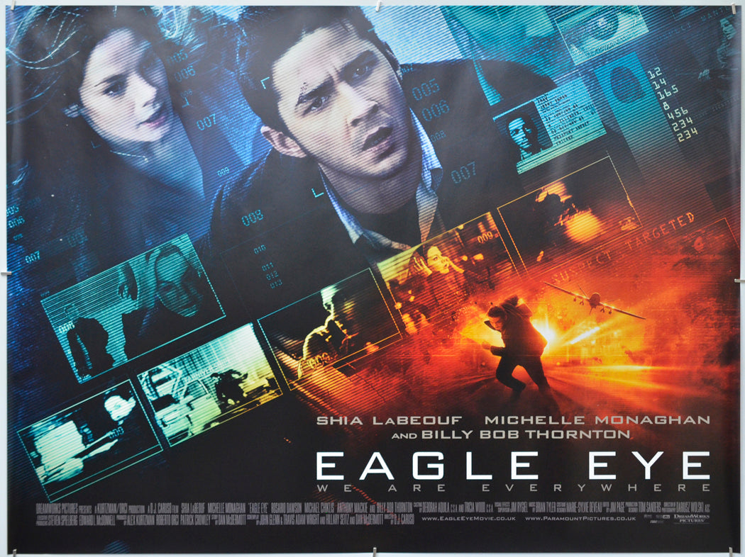 Eagle Eye - Original Quad Poster - Film Poster - Movie Poster