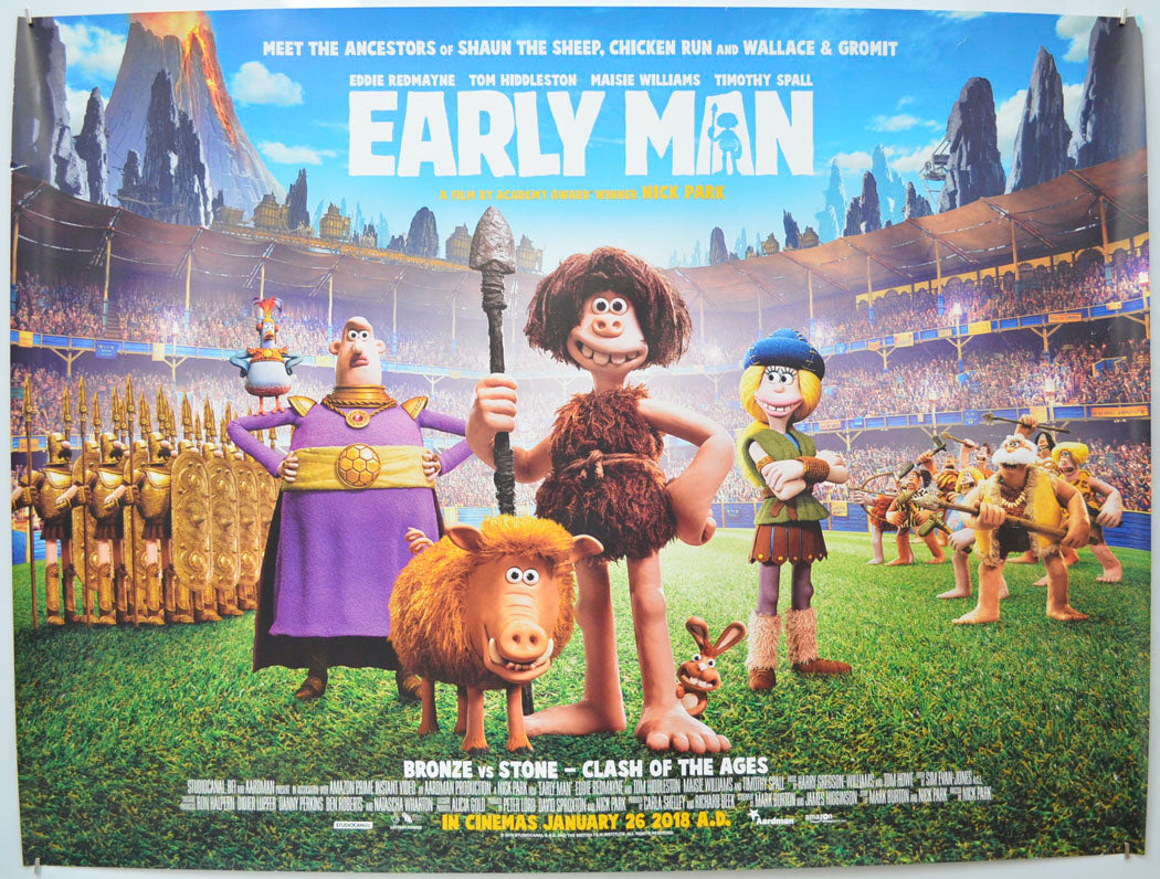 Early Man  Original Quad Poster - Film Poster - Movie Poster