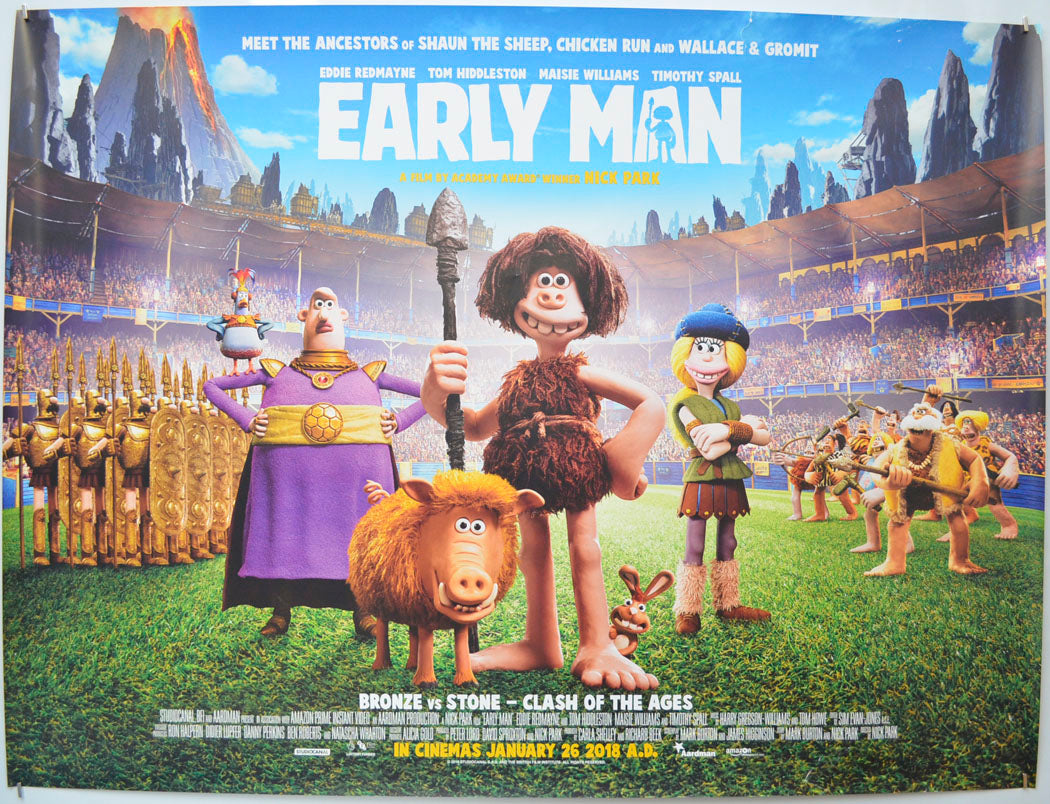 Early Man  Original Quad Poster - Film Poster - Movie Poster