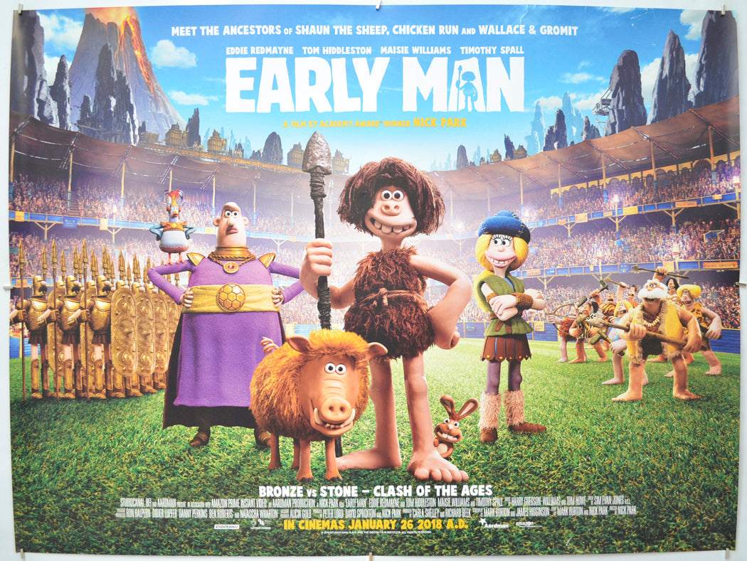 Early Man Original Quad Poster - Film Poster - Movie Poster