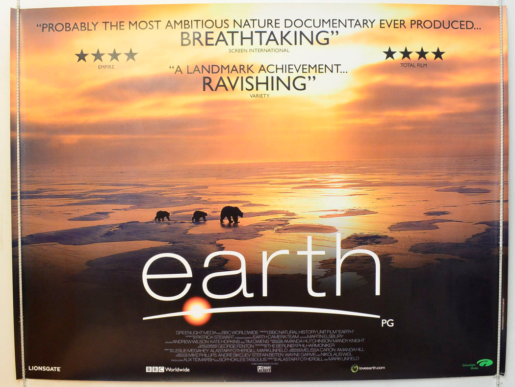 Earth Original British Quad Poster - Film Poster - Movie Poster 