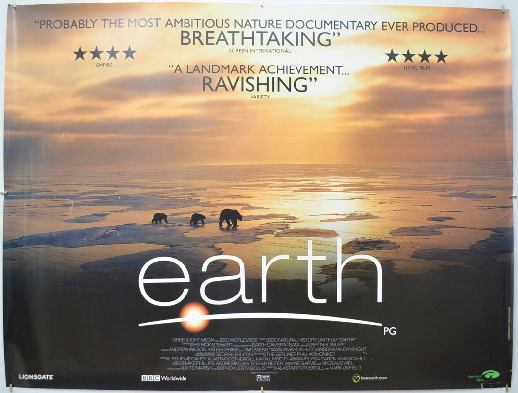 Earth Original Quad Poster - Film Poster - Movie Poster