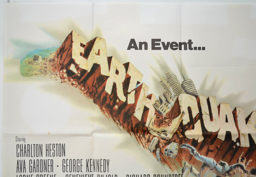 EARTHQUAKE (Top Left) Cinema Quad Movie Poster 