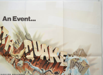 EARTHQUAKE (Top Right) Cinema Quad Movie Poster 