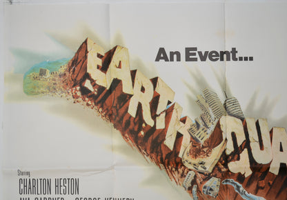 EARTHQUAKE (Top Left) Cinema Quad Movie Poster 