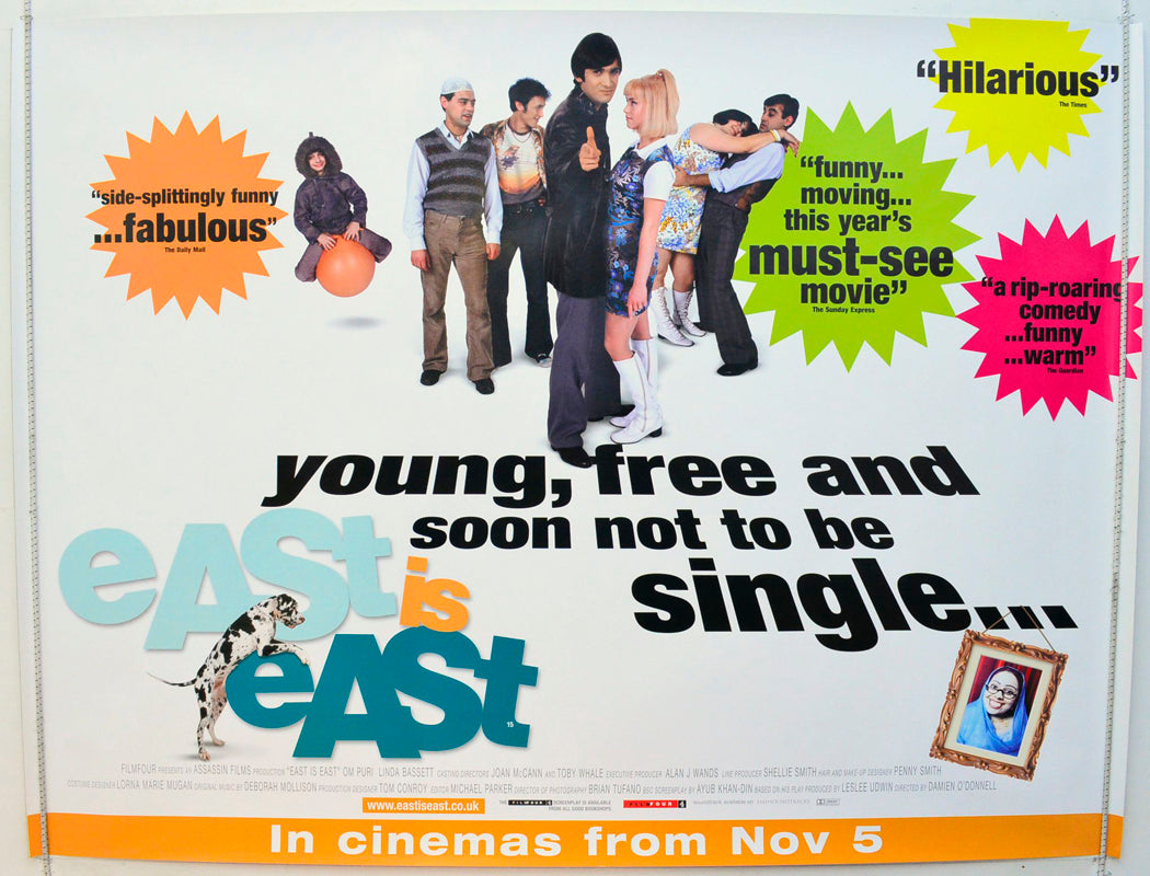 East Is East Original British Quad Poster - Film Poster - Movie Poster 