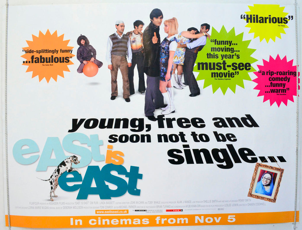 East Is East Original British Quad Poster - Film Poster - Movie Poster 