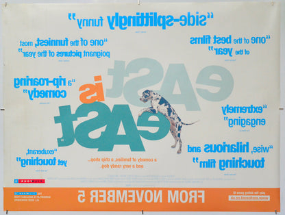 East Is East (Back) Cinema Quad Movie Poster 