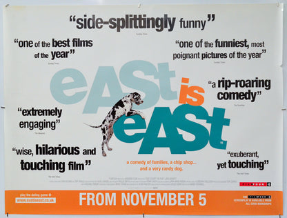 East Is East - Original Quad Poster - Film Poster - Movie Poster