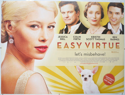 Easy Virtue Original Quad Poster - Film Poster - Movie Poster