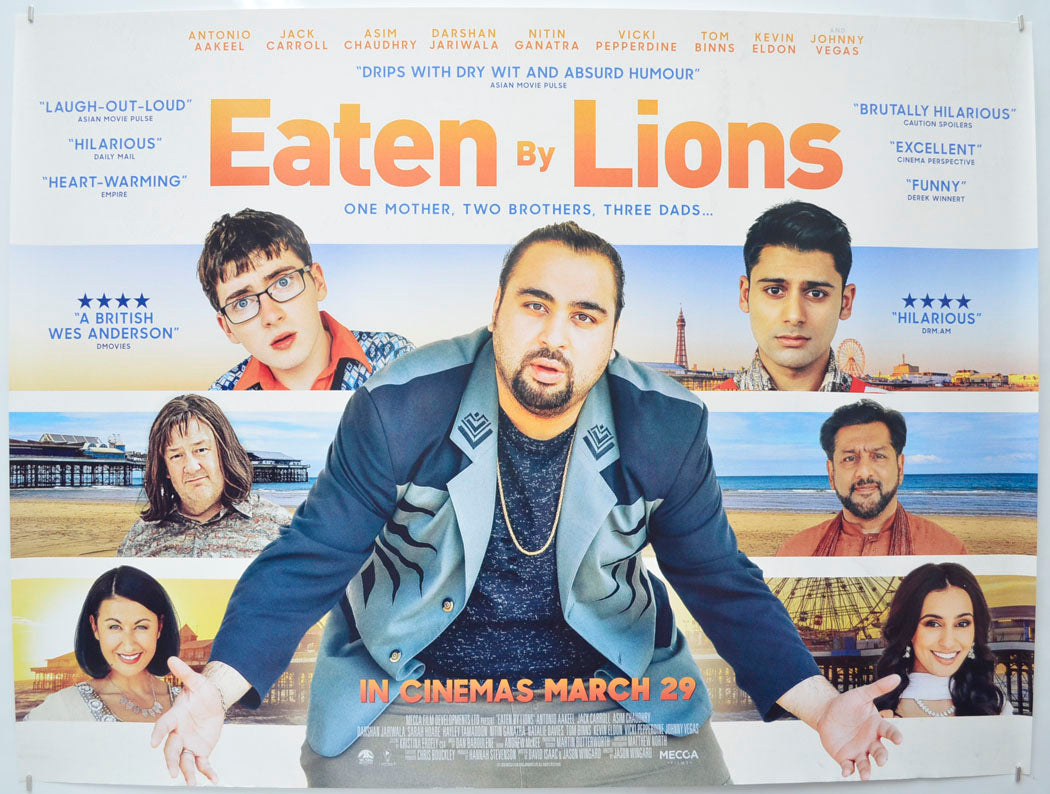 Eaten By Lions Original Quad Poster - Film Poster - Movie Poster