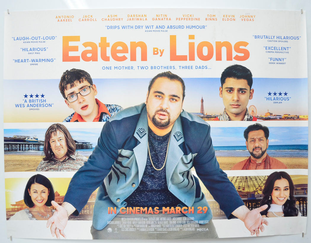 Eaten By Lions Original Quad Poster - Film Poster - Movie Poster