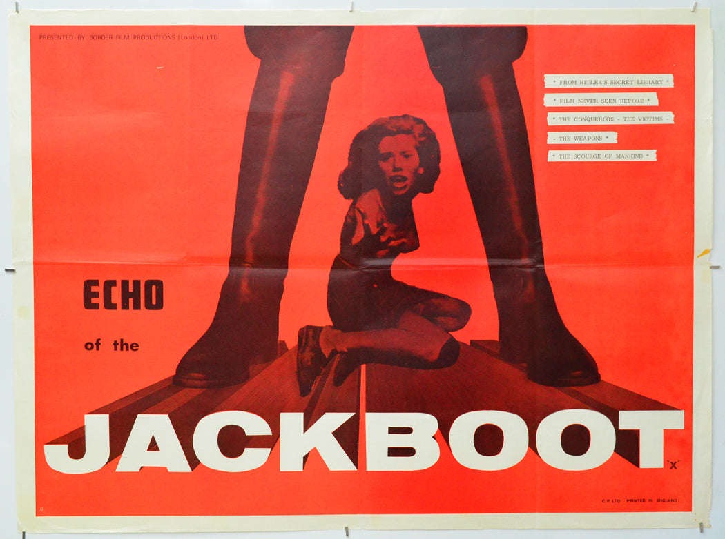 Echo Of The Jackboot - Original Quad Poster - Film Poster - Movie Poster