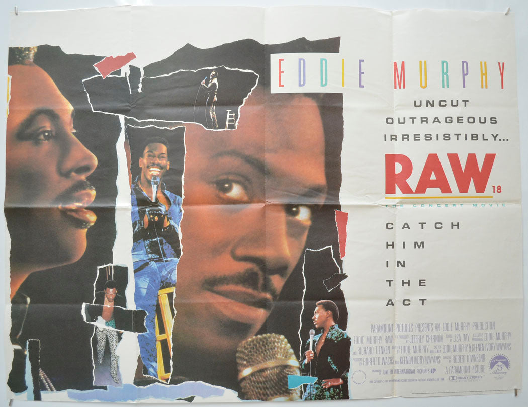 Eddie Murphy : Raw  Original Quad Poster - Film Poster - Movie Poster