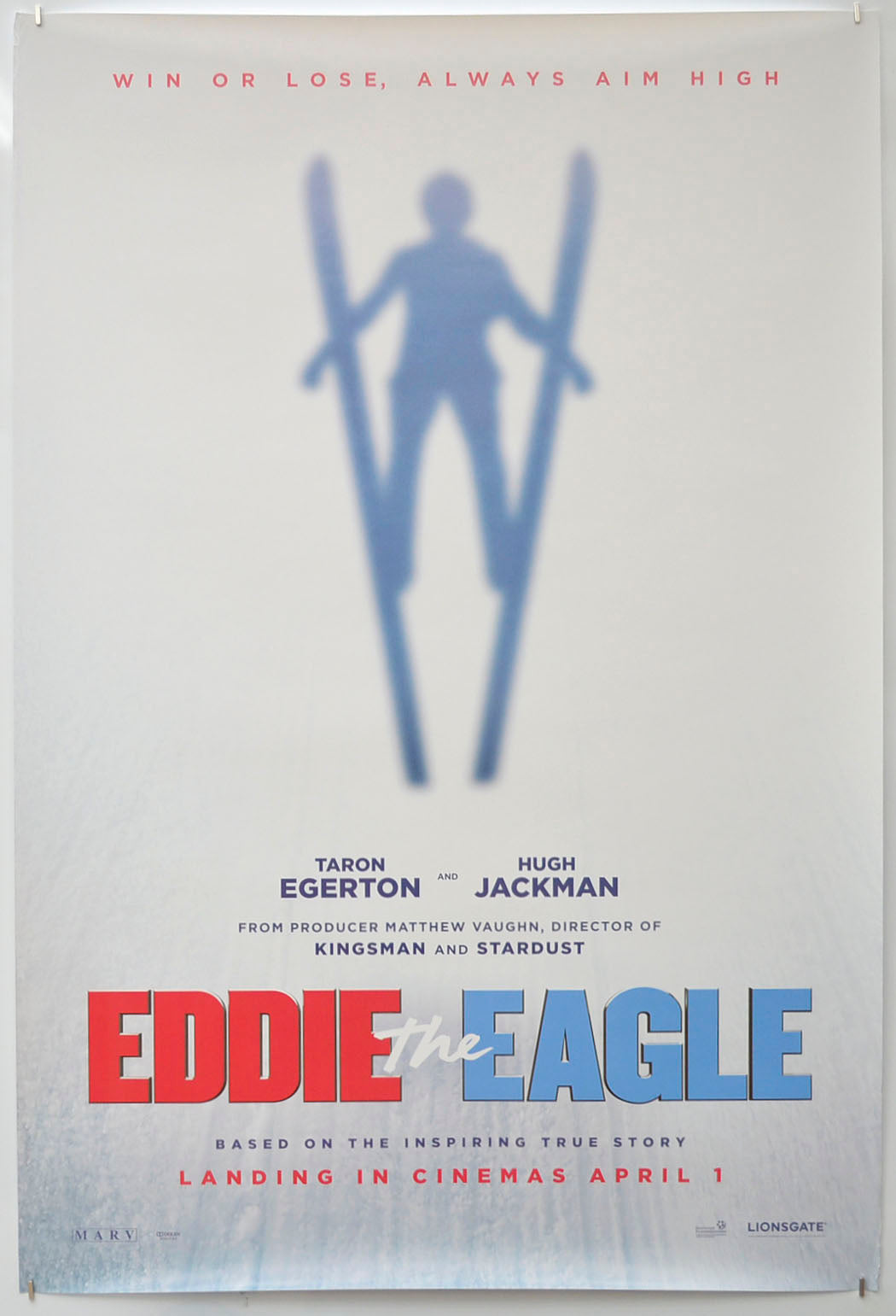 Eddie The Eagle (Teaser / Advance Version) Original One Sheet Poster - Film Poster - Movie Poster