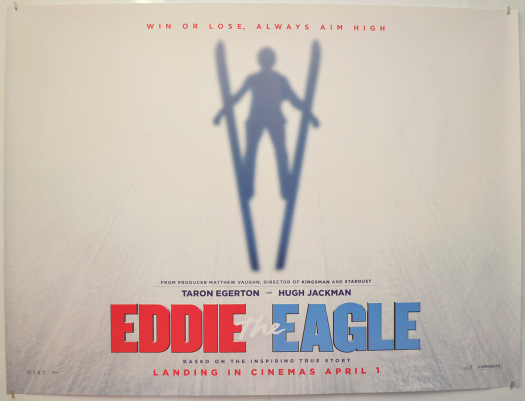 Eddie The Eagle (Teaser / Advance Version)  Original Quad Poster - Film Poster - Movie Poster