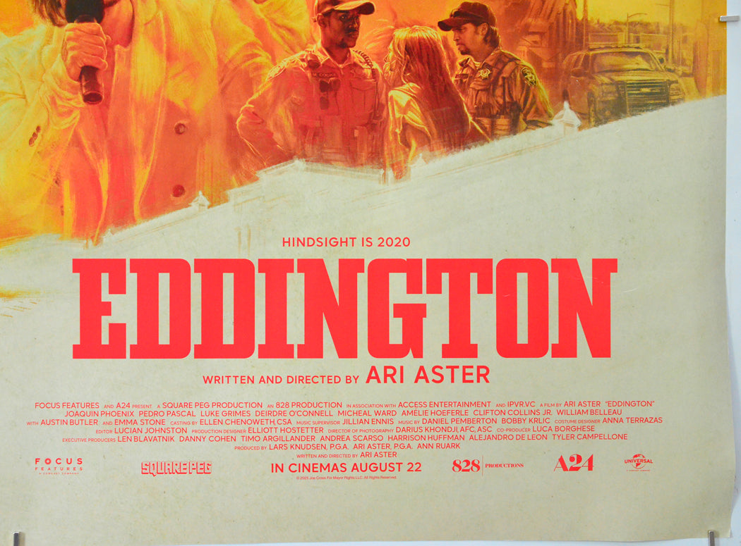 Eddington (Bottom Right) Cinema Quad Movie Poster 
