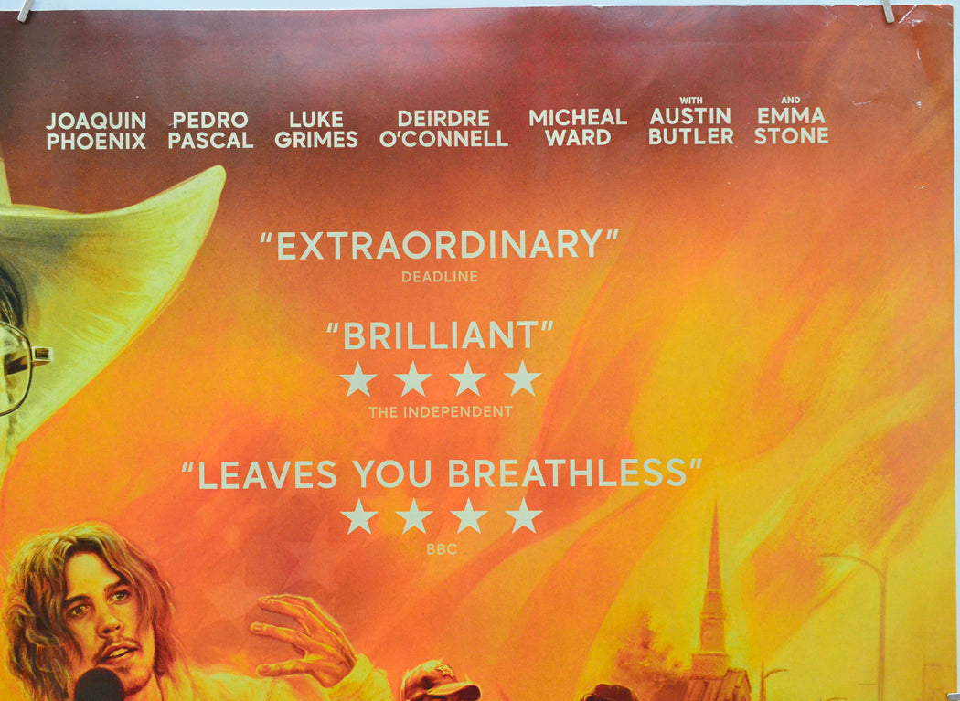 Eddington (Top Right) Cinema Quad Movie Poster 