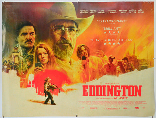 Eddington - Original Quad Poster - Film Poster - Movie Poster