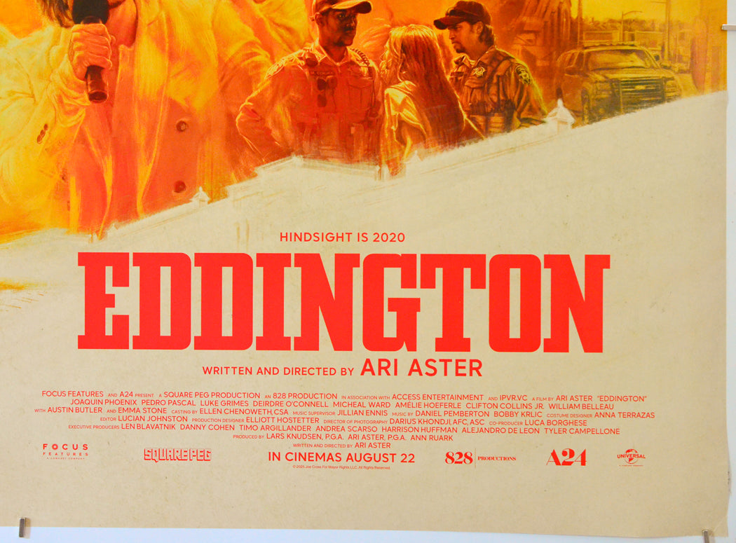 Eddington (Bottom Right) Cinema Quad Movie Poster 