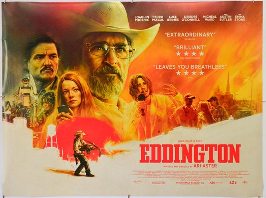 Eddington - Original Quad Poster - Film Poster - Movie Poster