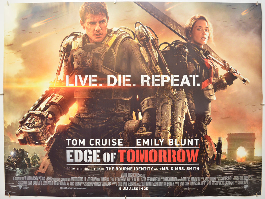 Edge Of Tomorrow Original Quad Poster - Film Poster - Movie Poster