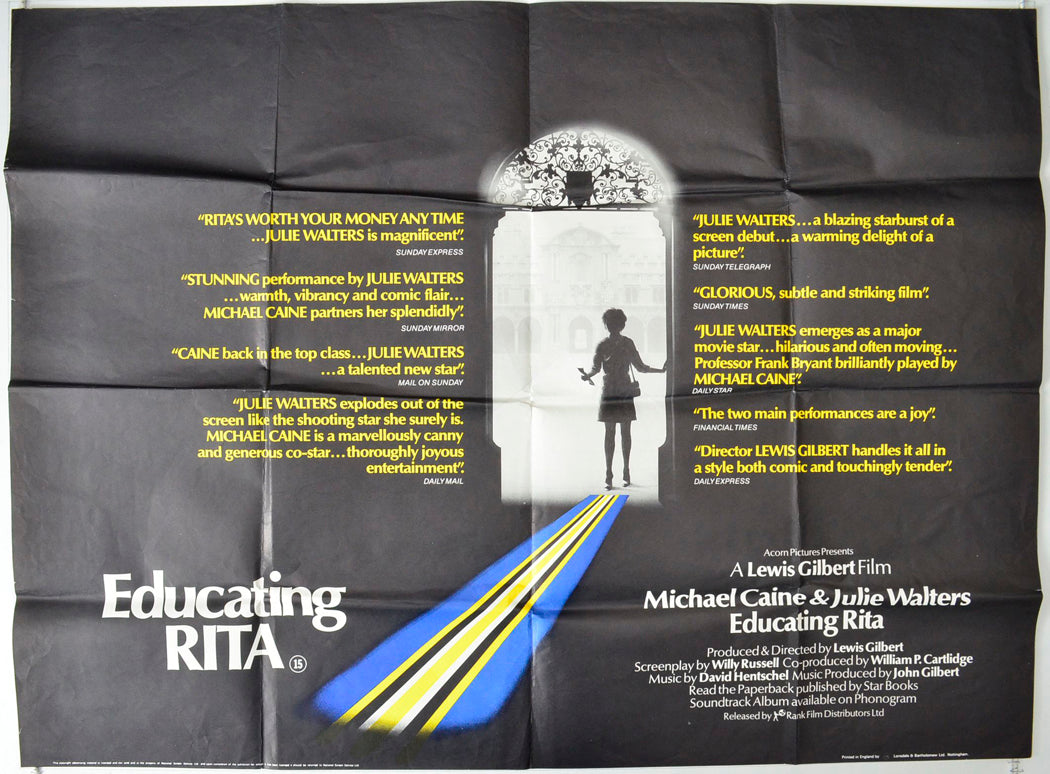 Educating Rita Original British Quad Poster - Movie Poster