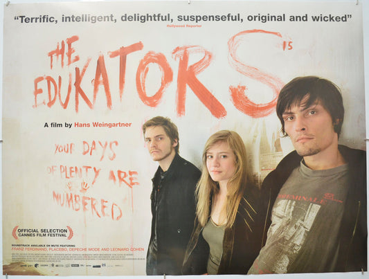 The Edukators (a.k.a. Die fetten Jahre sind vorbei)  Original Quad Poster - Film Poster - Movie Poster