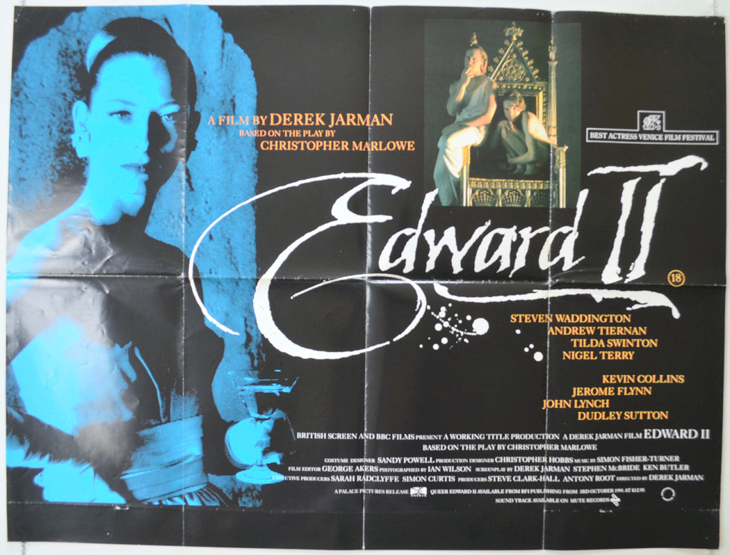 Edward II   Original Quad Poster - Film Poster - Movie Poster 