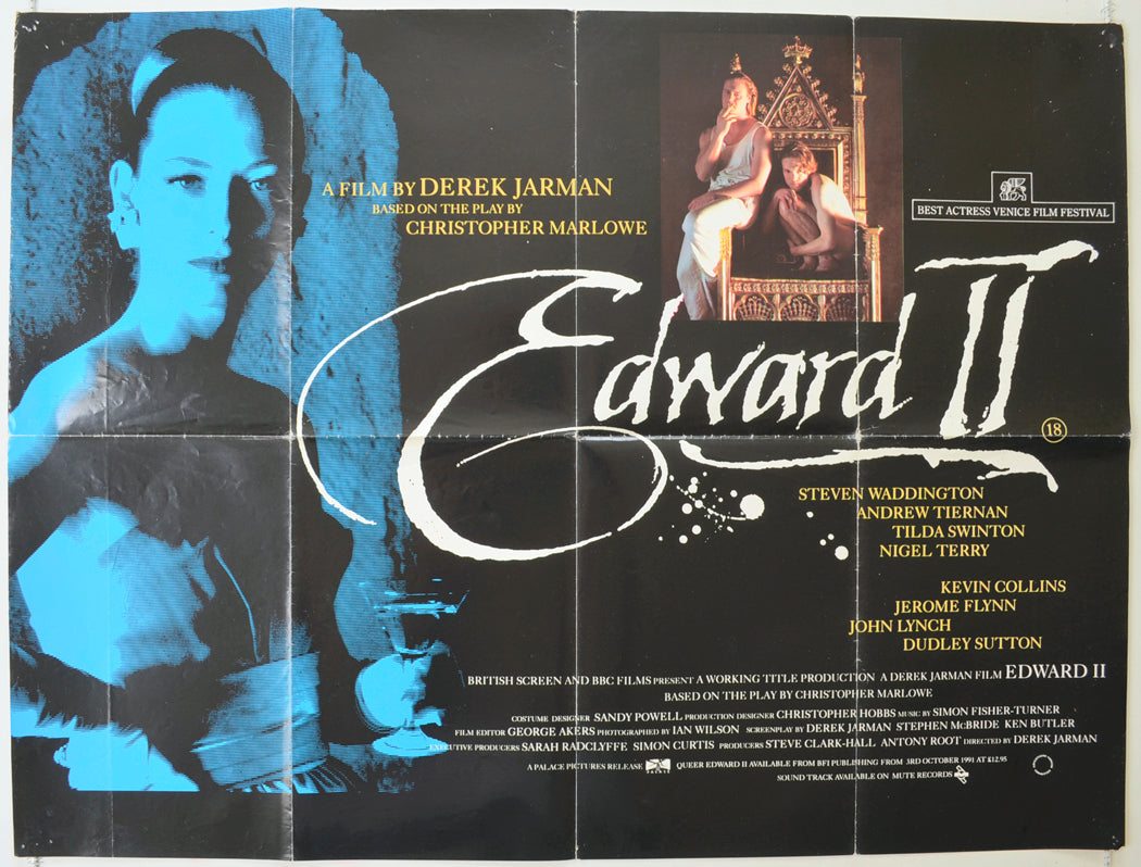 Edward II   Original Quad Poster - Film Poster - Movie Poster 