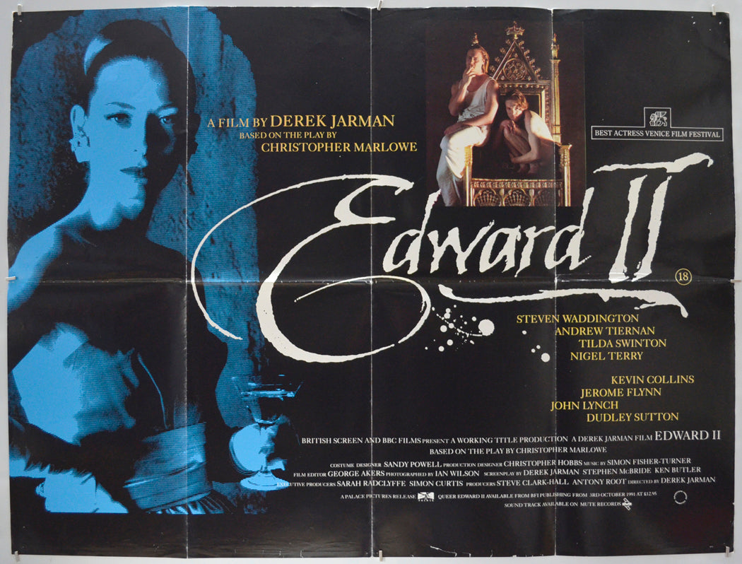 Edward II Original Quad Poster - Film Poster - Movie Poster