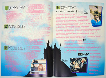 EDWARD SCISSORHANDS Cinema Exhibitors Campaign Pressbook - INSIDE 