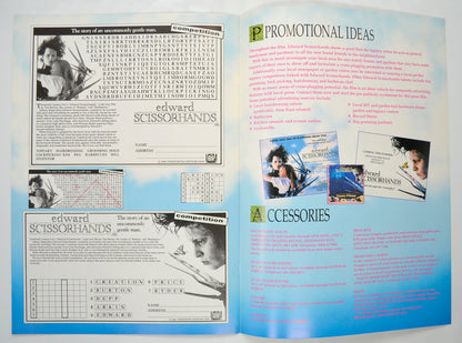 EDWARD SCISSORHANDS Cinema Exhibitors Campaign Pressbook - INSIDE 