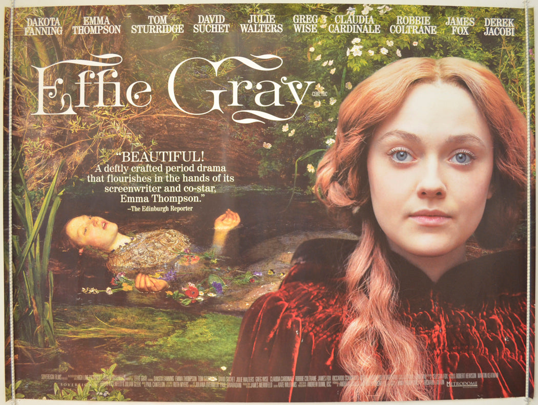 Effie Gray   Original Quad Poster - Film Poster - Movie Poster 