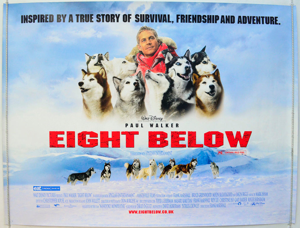 Eight Below Original British Quad Poster - Film Poster - Movie Poster 