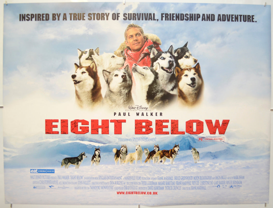 Eight Below Original Quad Poster - Film Poster - Movie Poster - Cinema Poster