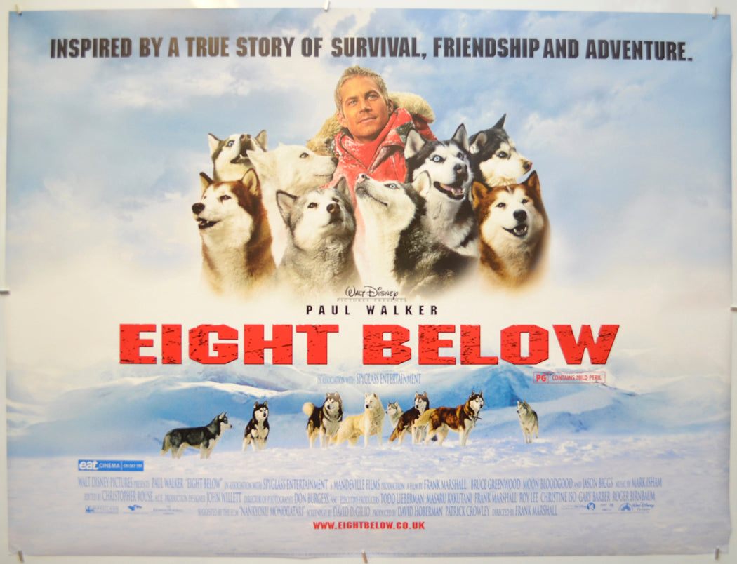 Eight Below Original Quad Poster - Film Poster - Movie Poster - Cinema Poster