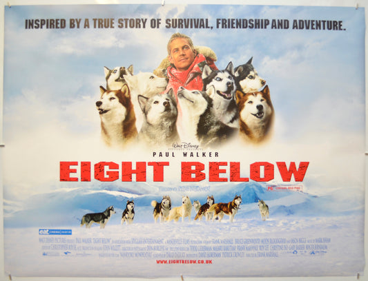 Eight Below Original Quad Poster - Film Poster - Movie Poster - Cinema Poster