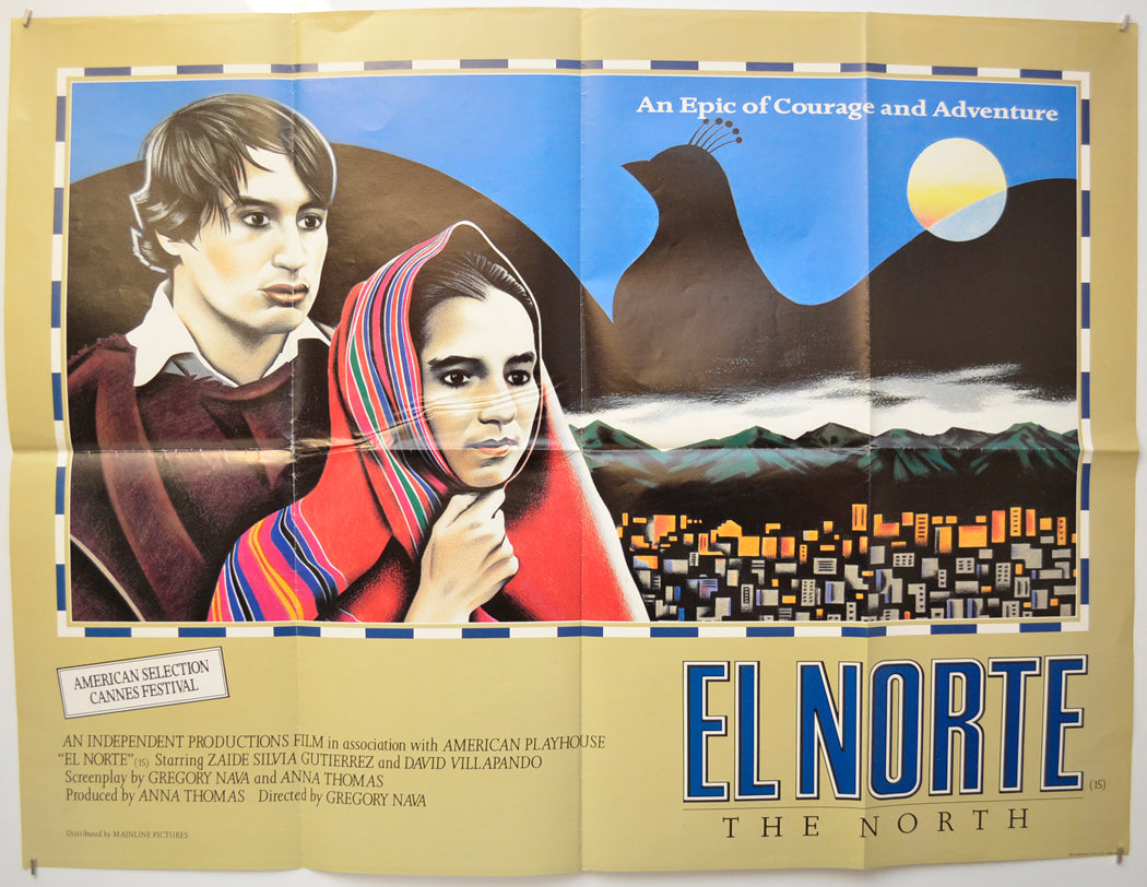 El Norte (a.k.a. The North) Original Quad Poster - Film Poster - Movie Poster