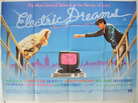 Electric Dreams Original Quad Poster - Film Poster - Movie Poster  