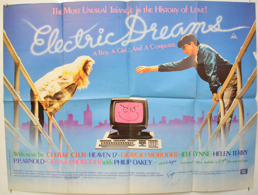 Electric Dreams  Original Quad Poster - Film Poster - Movie Poster