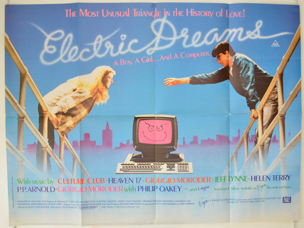 Electric Dreams Original Quad Poster - Film Poster - Movie Poster  